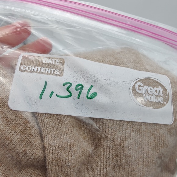 Quince 100% Cashmere Luxe Crew Neck Long Sleeve Sweater Top Women Medium Beige - Picture 14 of 15